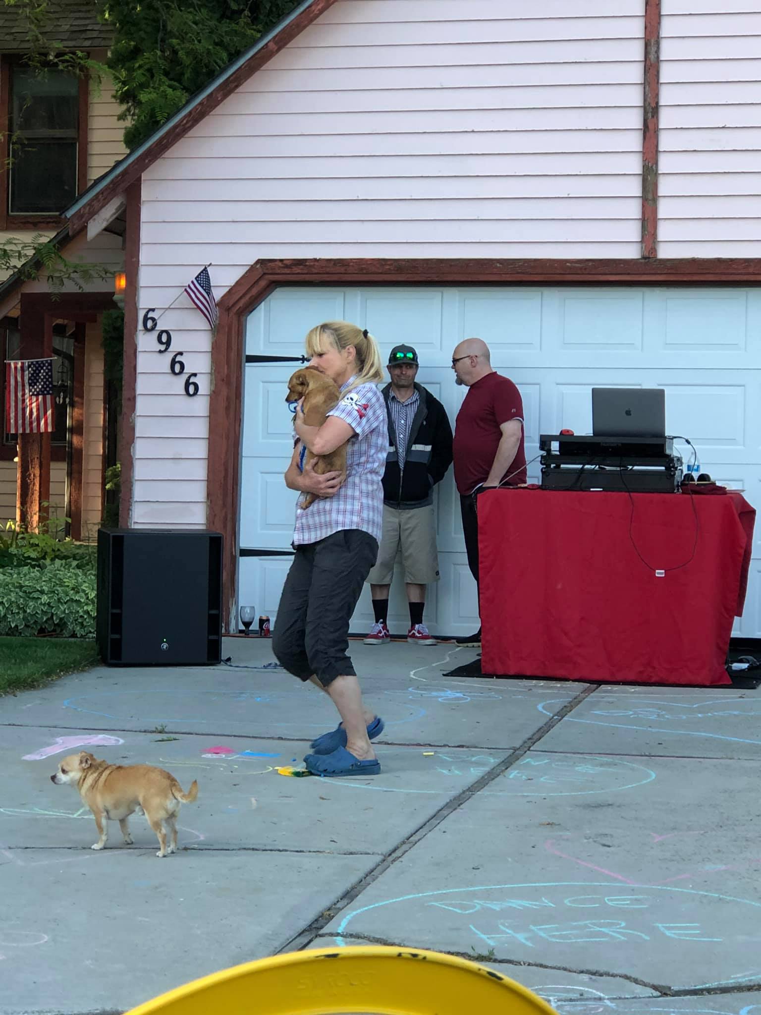 Pete Weaver operating a drone